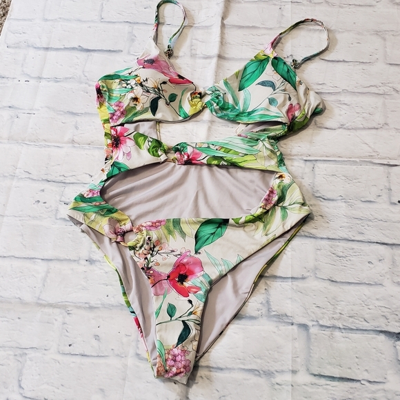 TiniBikini Tropical Floral  One Piece - Picture 1 of 5